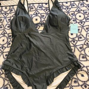 Cupshe gray bathing suit NWT